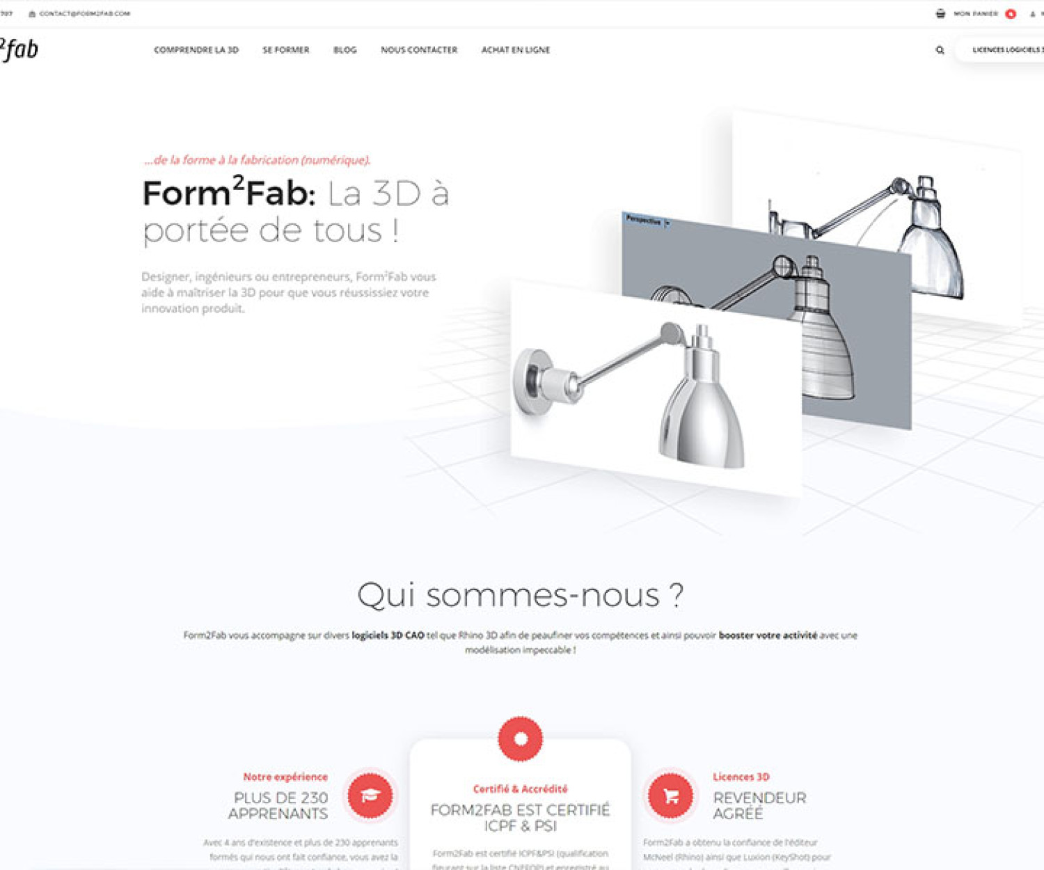 création site form2fab