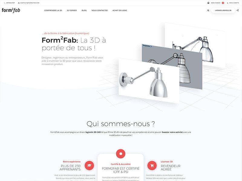 création site form2fab
